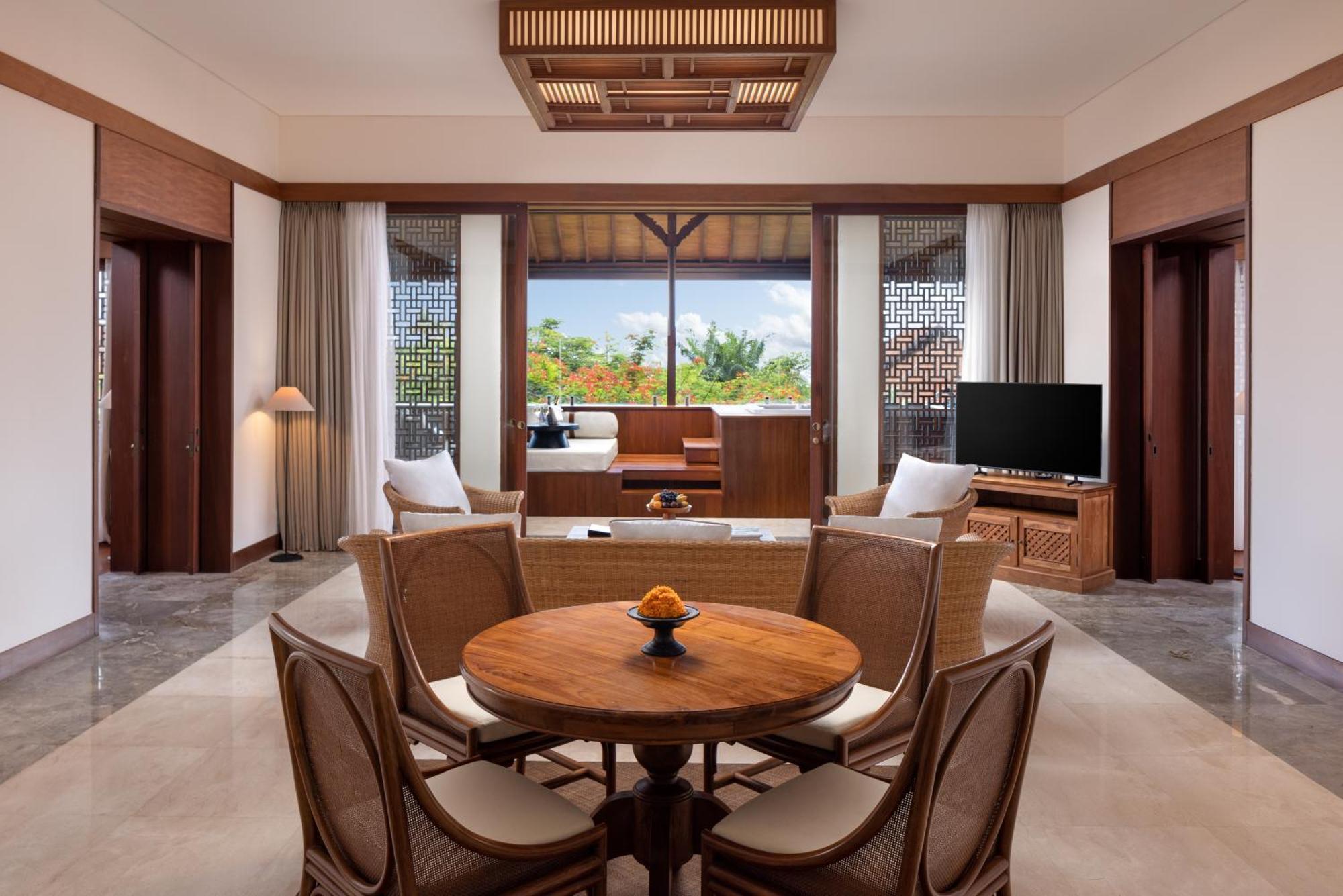 נוסא דואה Sadara Resort מראה חיצוני תמונה Living room of a suite